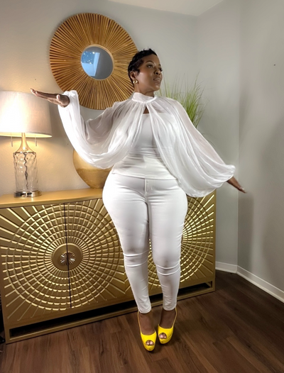 Sheer Ting in White