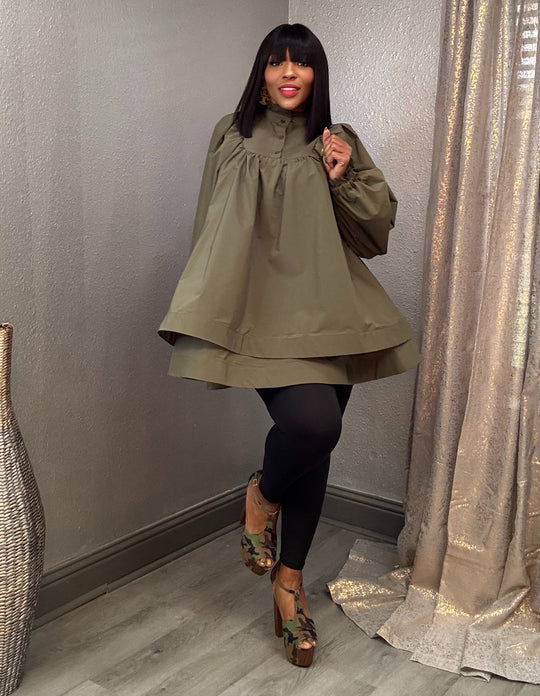 Rich Auntie in Olive
