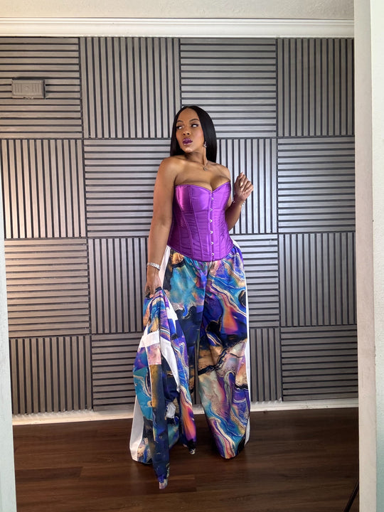 The Snatched Waist Corset in Purple