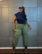 Prissy Parachute in Olive