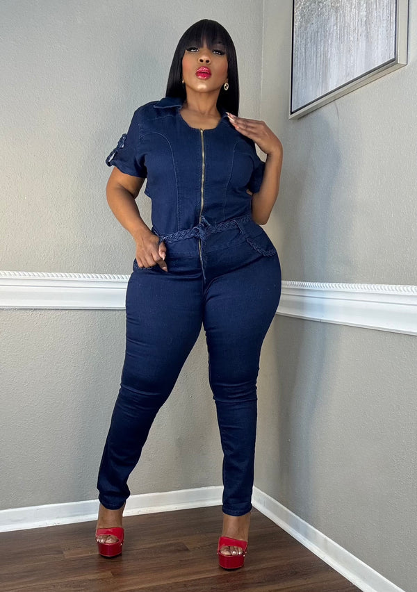 Mary Mac Denim Romper