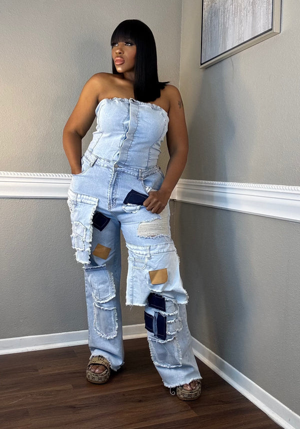 Leader of the Patch Jump Suit