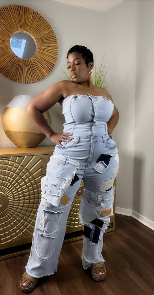 Leader of the Patch Jump Suit
