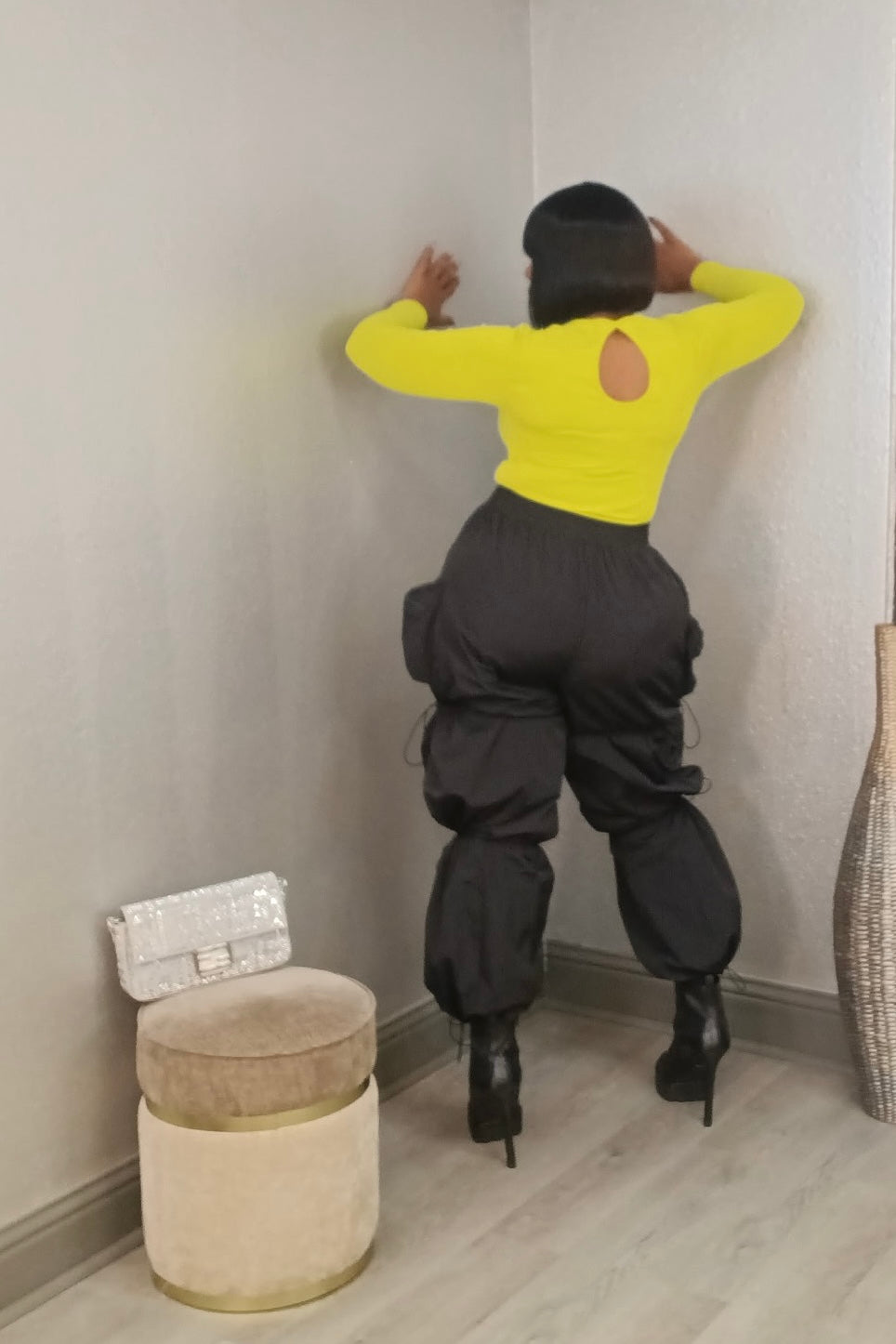 Prissy Parachute in Black